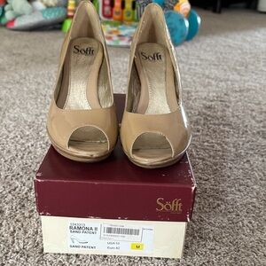 Softt Ramona II Patent Leather Peep-Toe